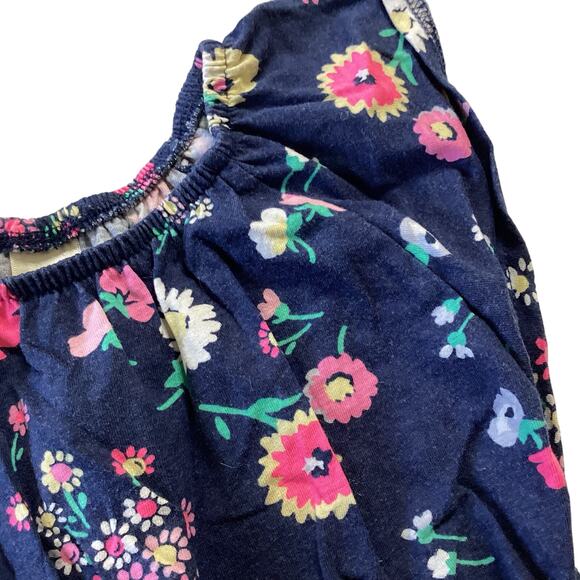 OshKosh Navy Floral Romper - Picture 2 of 5